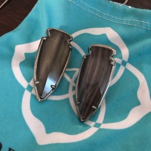 Kendra Scott slate arrow earrings